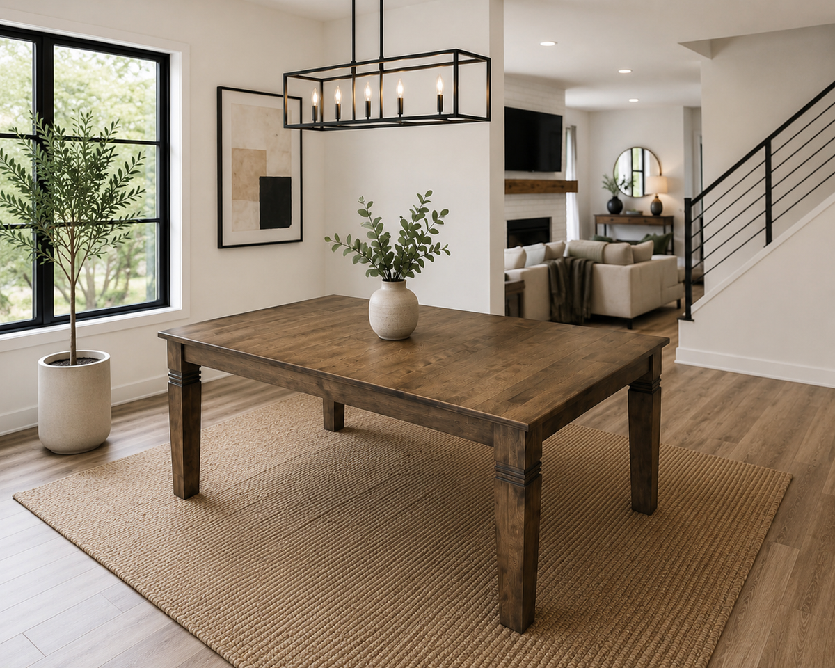 Designer Signature Rectangular Table - Solid Top