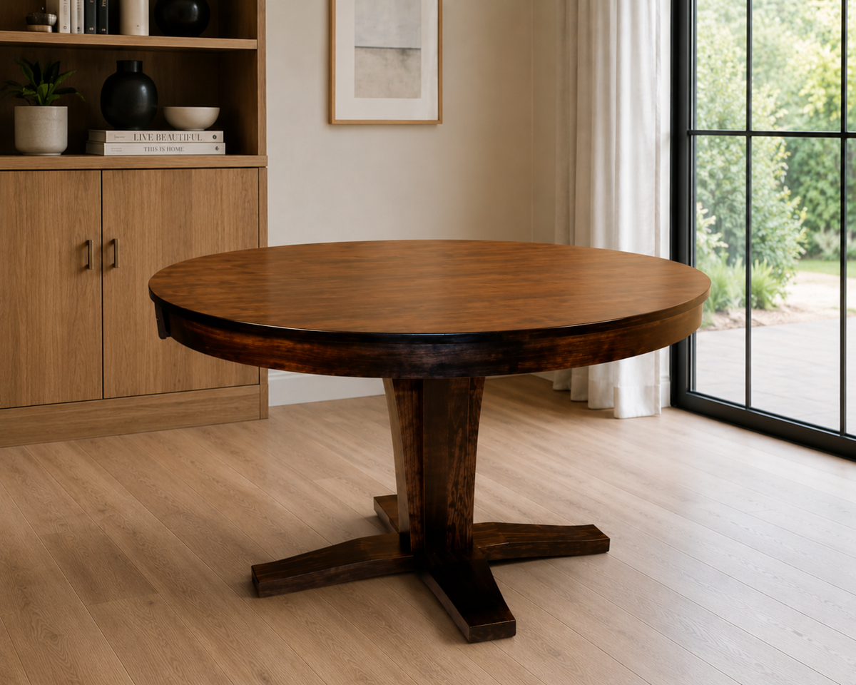 Designer Signature Round Table - Stationary Pedestal