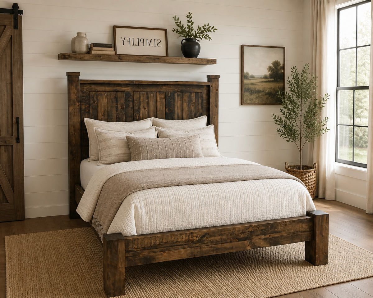 Heritage Farmhouse Bed - Low Footboard