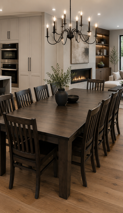 Artisan Wormy Maple Rectangular Table Collection