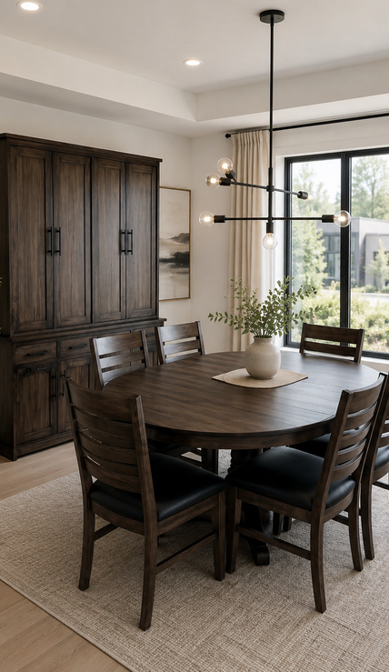 Artisan Wormy Maple Round Table Collection