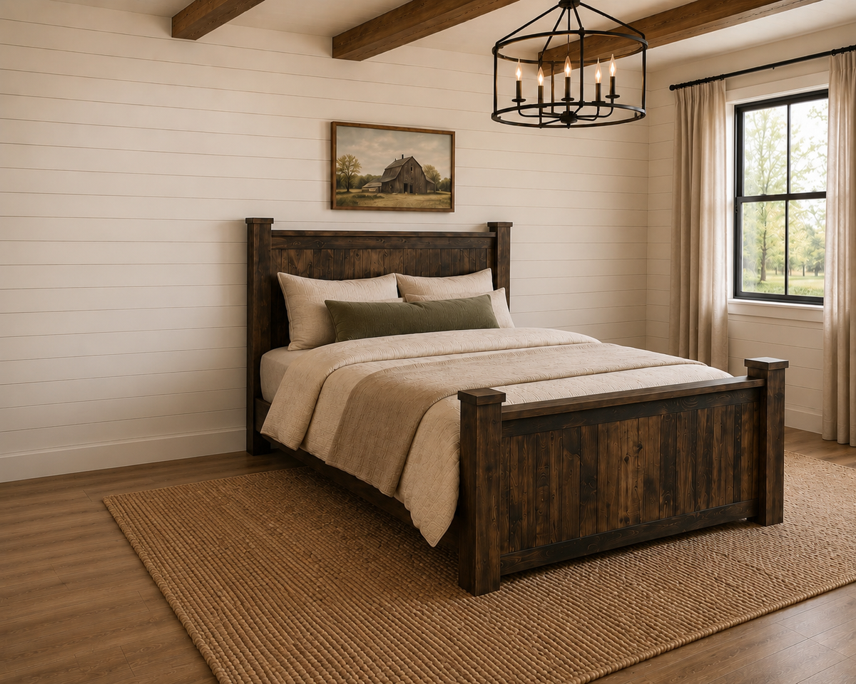 Heritage Farmhouse Bed - High Footboard