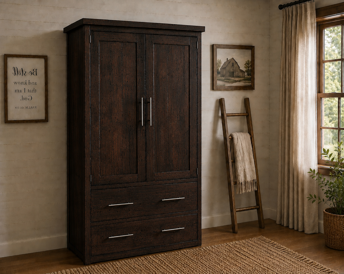 Artisan Wormy Maple Wardrobe