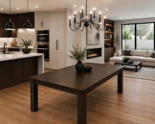 Artisan Wormy Maple Rectangular Table - Solid Top