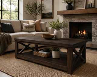 Heritage Farmhouse Coffee Table - Barn Door
