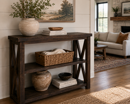 Heritage Farmhouse Hall Table - Barn Door