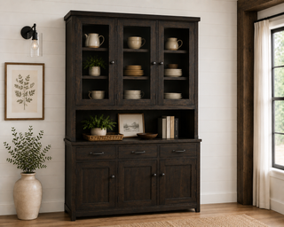 Heritage Farmhouse Hutch and Buffet - Short Door