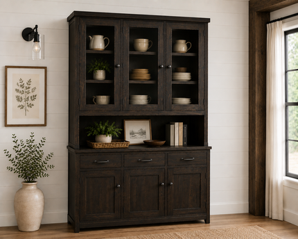 Heritage Farmhouse Hutch and Buffet - Short Door