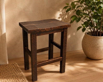 Heritage Farmhouse Stool - Saddled