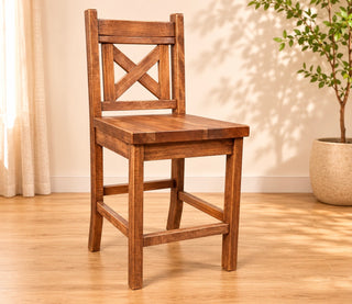 Heritage Farmhouse Stool - Barndoor Back